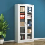 2-Door full Glass Metallic Cabinet - Image 4