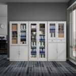 2-Door metallic filing cabinet