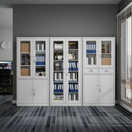 2-Door metallic filing cabinet