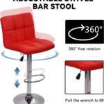 Red swivel Barstool