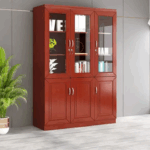 3 Door wooden filing cabinet