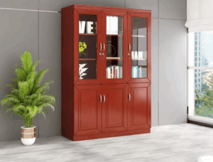 3 Door wooden filing cabinet