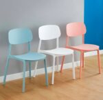Modern retro stackable plastic chair