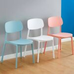 Modern retro stackable plastic chair